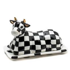 MacKenzie-Childs Cow Creamery Butter Dish| Serveware