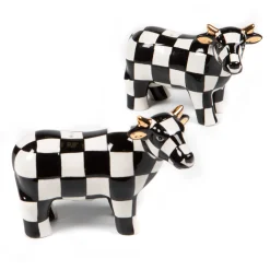 MacKenzie-Childs Cow Salt Pepper Set| Spring|Table Accessories