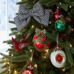 MacKenzie-Childs Cozy Christmas Capiz Jumbo Ball Ornament| Holiday