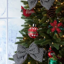 MacKenzie-Childs Cozy Christmas Glass Ball Ornaments, Set of 6| Holiday