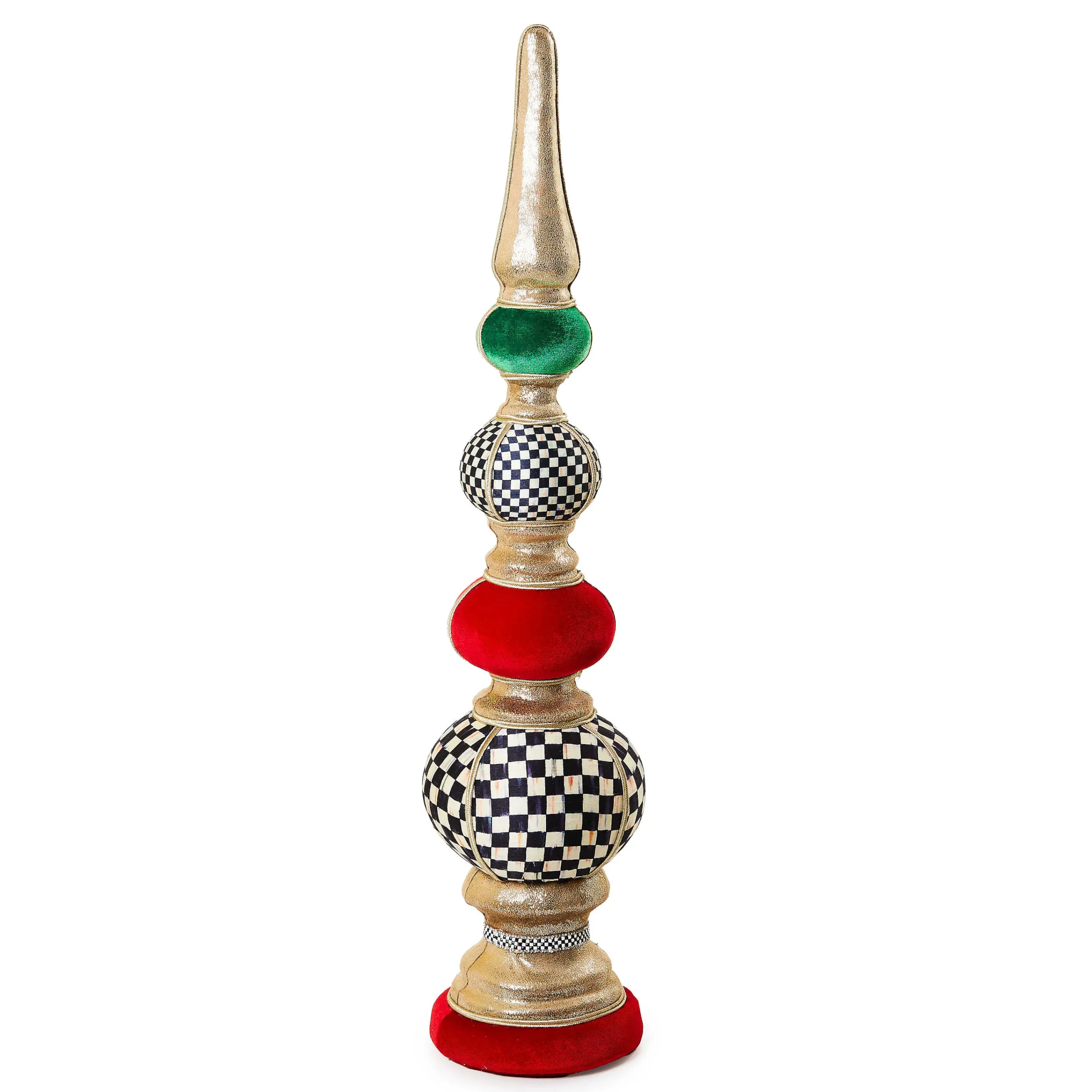 MacKenzie-Childs Cozy Christmas Large Tabletop Finial| Room Accents