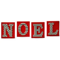 MacKenzie-Childs Cozy Christmas Noel Letter Set| Room Accents
