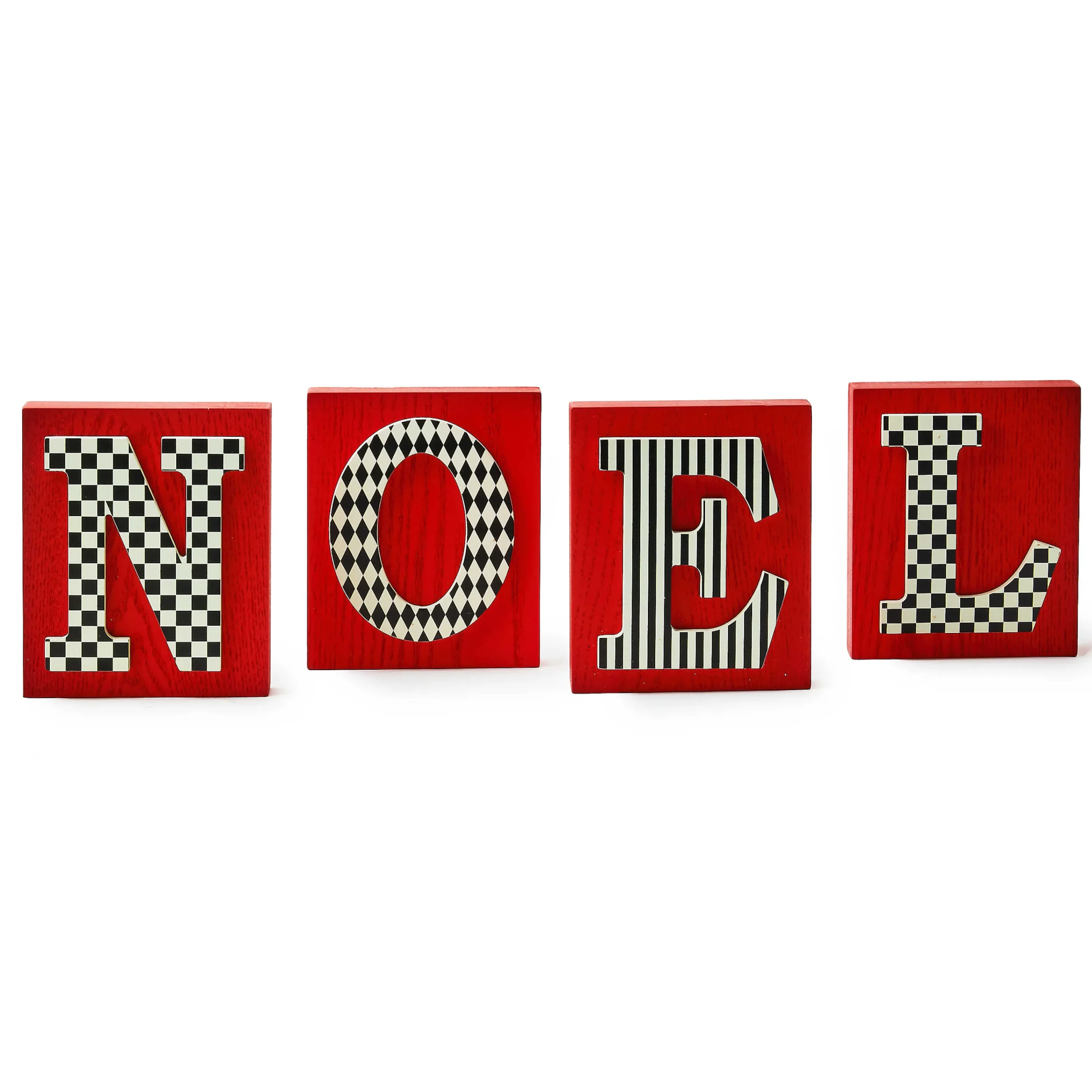 MacKenzie-Childs Cozy Christmas Noel Letter Set| Room Accents
