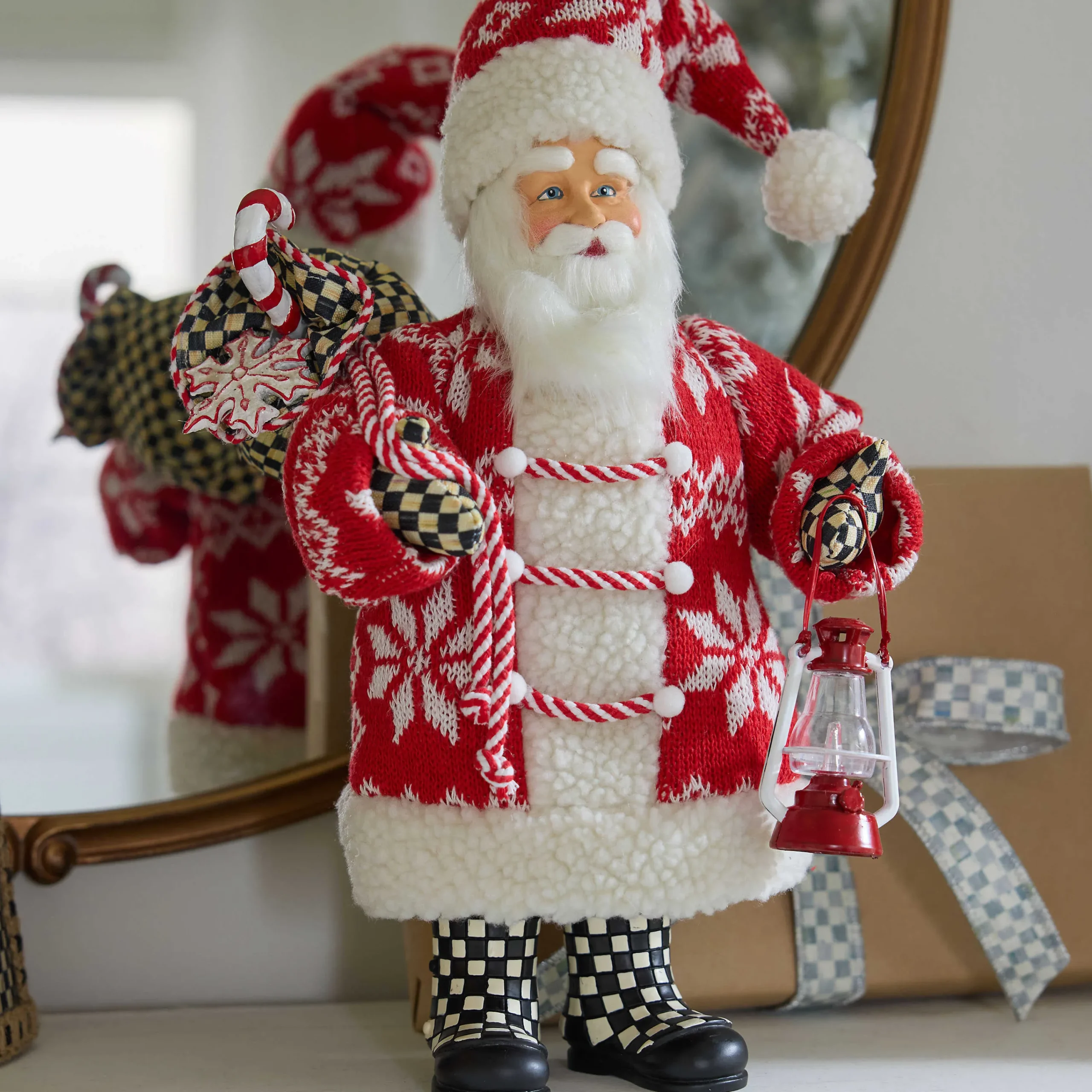 MacKenzie-Childs Cozy Christmas Santa| Holiday|Room Accents