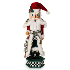 MacKenzie-Childs Cozy Christmas Santa Nutcracker| Room Accents