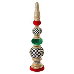 MacKenzie-Childs Cozy Christmas Small Tabletop Finial| Room Accents