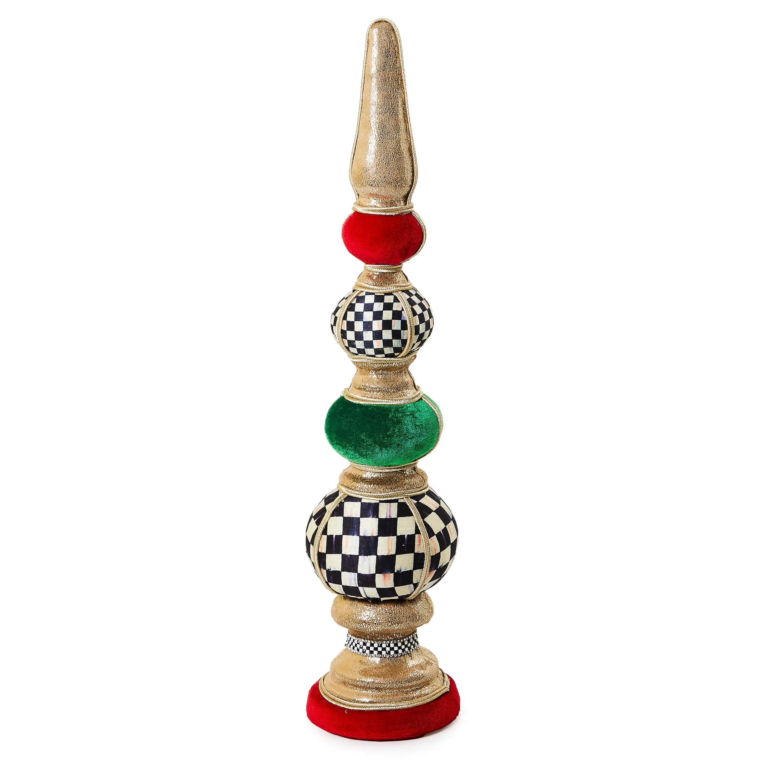 MacKenzie-Childs Cozy Christmas Small Tabletop Finial| Room Accents