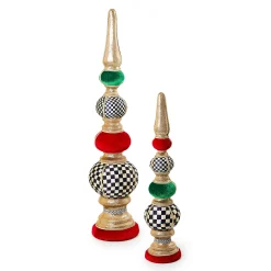 MacKenzie-Childs Cozy Christmas Small Tabletop Finial| Room Accents
