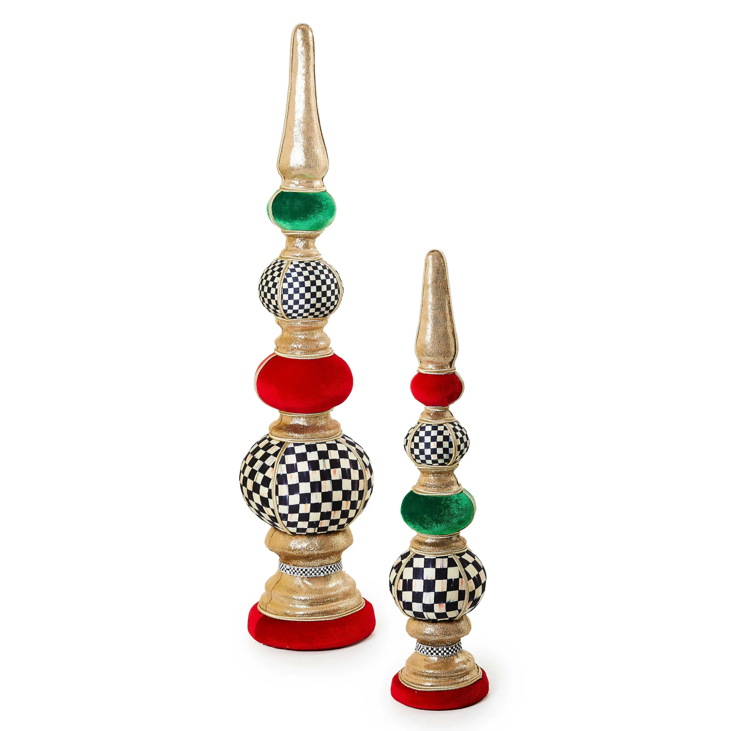 MacKenzie-Childs Cozy Christmas Small Tabletop Finial| Room Accents