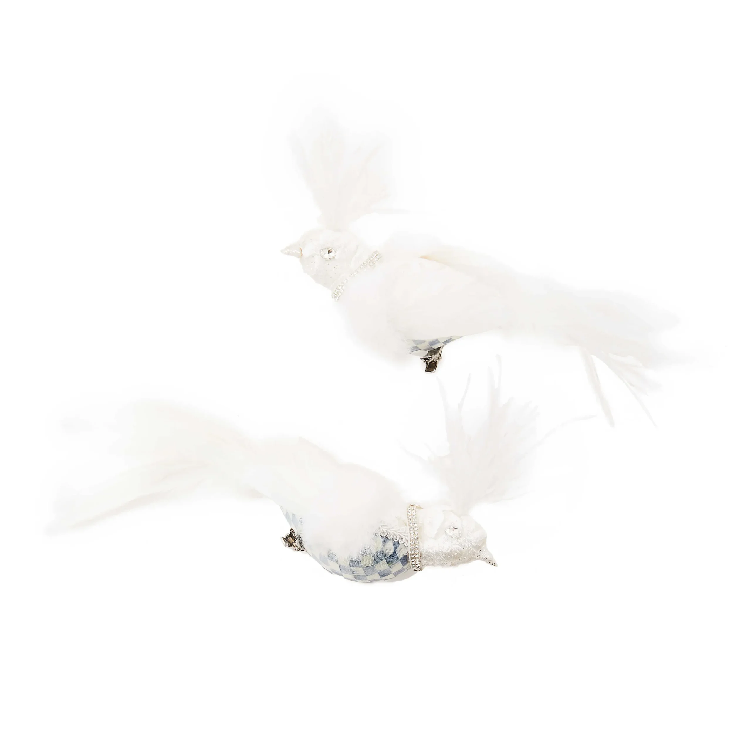 MacKenzie-Childs Crystal Palace Bird Clips, Set of 2| Finishing Touches