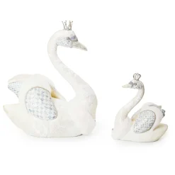 MacKenzie-Childs Crystal Palace Embellished Fabric Swan| Room Accents