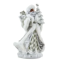 MacKenzie-Childs Crystal Palace Gifting Black Santa| Holiday|Room Accents