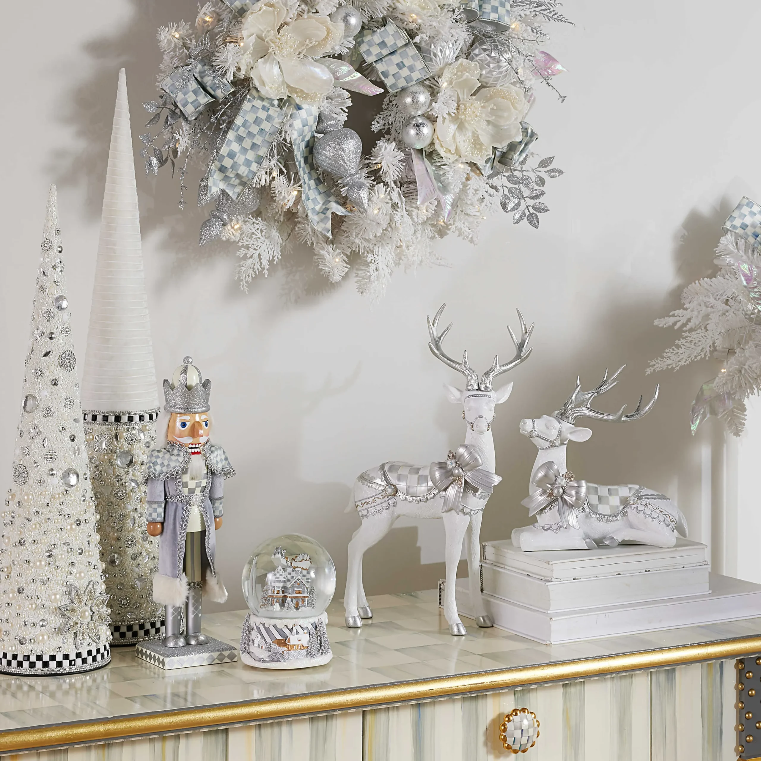 MacKenzie-Childs Crystal Palace Medium Beaded Cone Tree| Room Accents