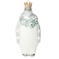 MacKenzie-Childs Crystal Palace Penguin Glass Ornament| Holiday