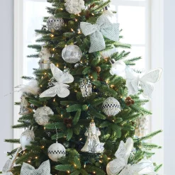 MacKenzie-Childs Crystal Palace Stacked Gifts Glass Ornament| Holiday