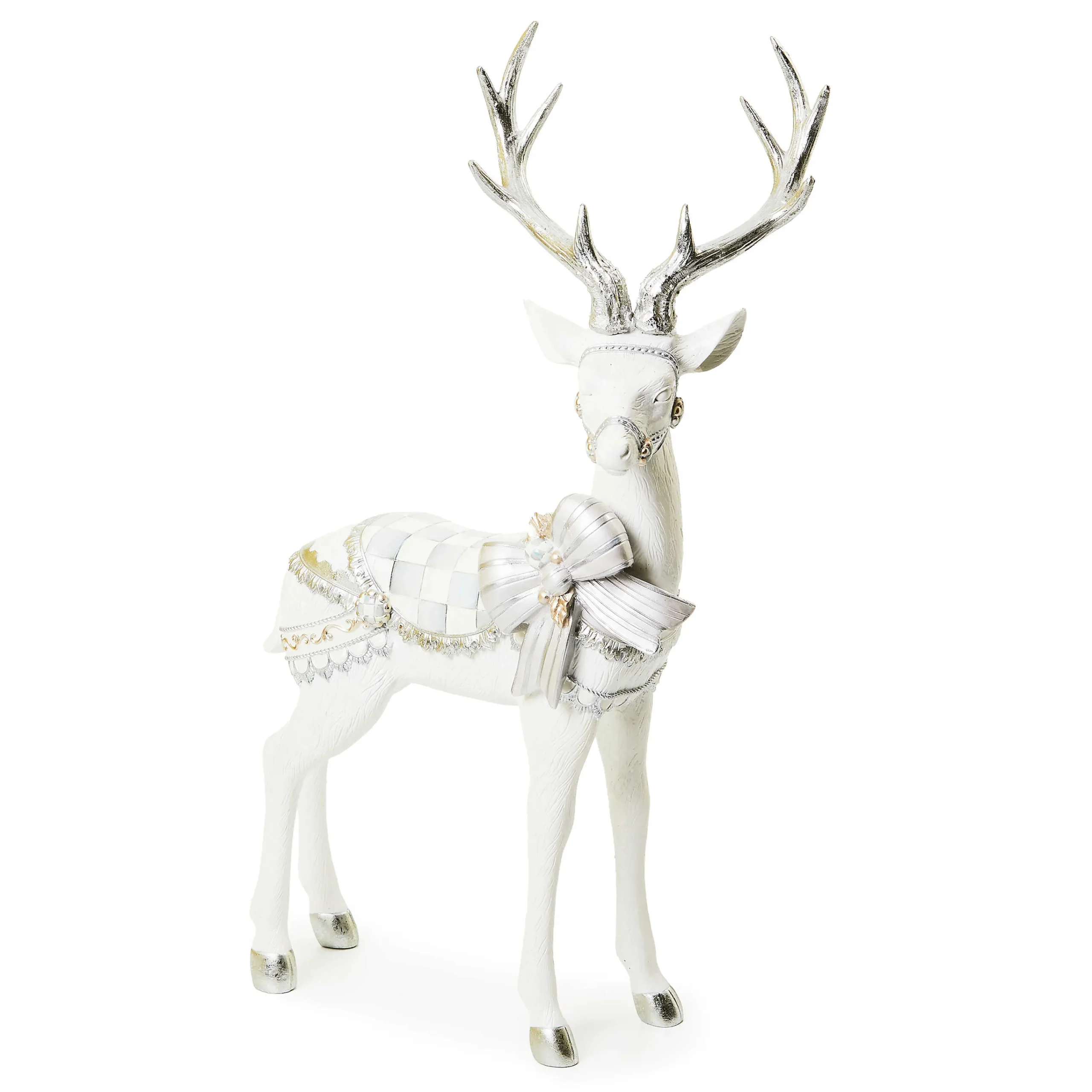 MacKenzie-Childs Crystal Palace Standing White Deer| Room Accents