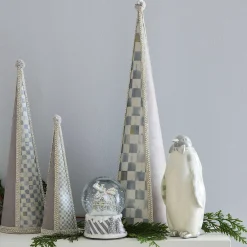 MacKenzie-Childs Crystal Palace Suede Cone Trees, Set of 3| Holiday|Room Accents