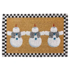 MacKenzie-Childs Dancing Snowman Entrance Mat| Outdoor|Rugs