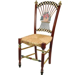 MacKenzie-Childs Dark Flower Basket Side Chair| Dining Room & Kitchen