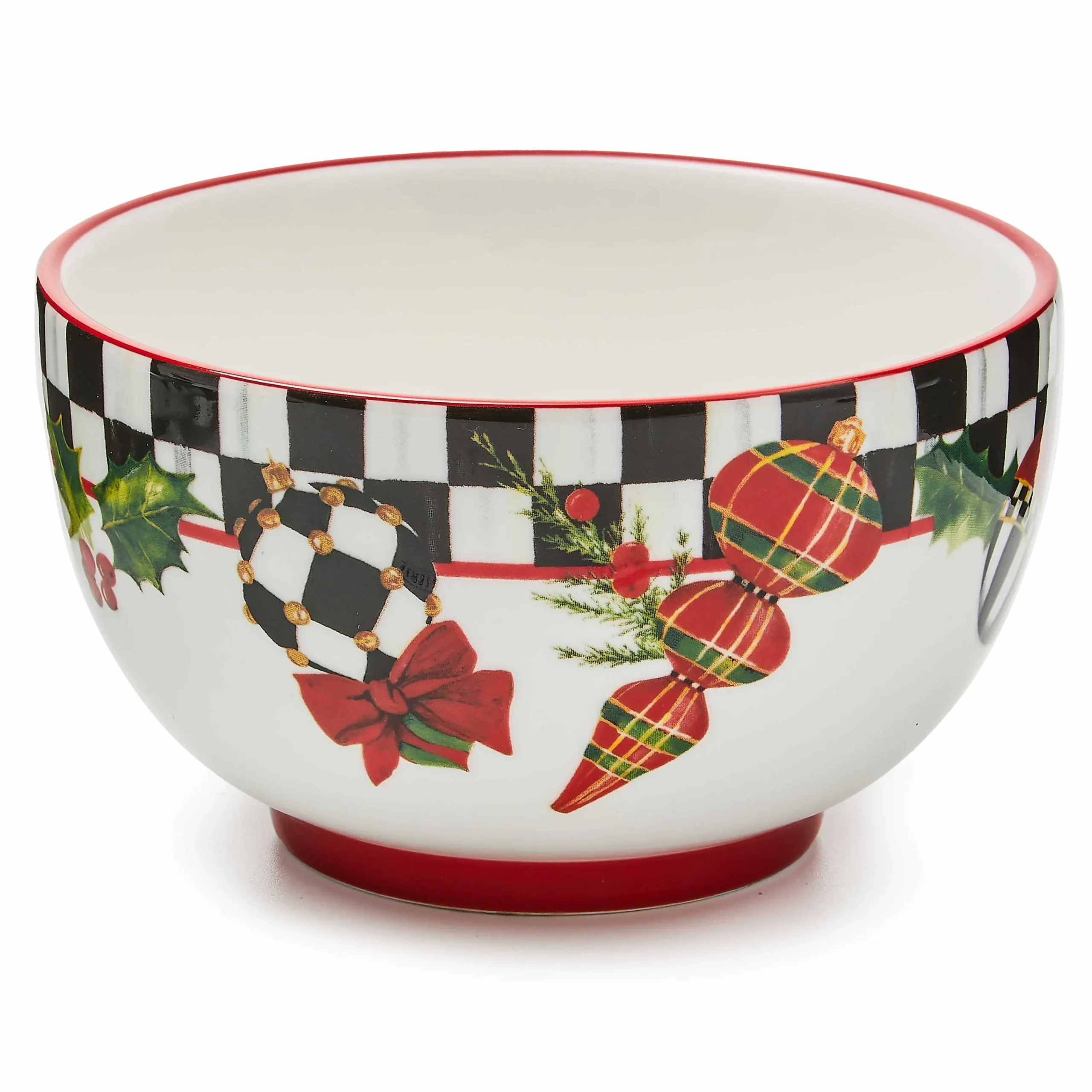 MacKenzie-Childs Deck the Halls Breakfast Bowls, Set of 4| Kitchen & Dining Sets|Dinnerware & Flatware