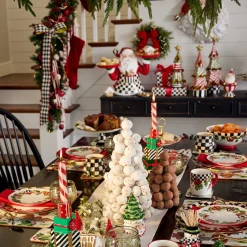 MacKenzie-Childs Deck the Halls Serving Bowl| Holiday|Serveware