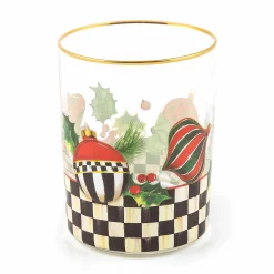 MacKenzie-Childs Deck the Halls Tumblers, Set of 4| Holiday|Decor Sets