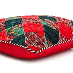MacKenzie-Childs Diamond Tartan Throw Pillow| Pillows, Throws, & Cushions