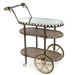 MacKenzie-Childs Dotography Bar Cart| Living Room|Bar Entertaining
