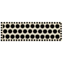 MacKenzie-Childs Dots A Lots Rug - Black - 2'6 x 8'| Rugs