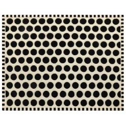 MacKenzie-Childs Dots A Lots Rug - Black -  8' x 10'| Rugs