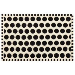 MacKenzie-Childs Dots A Lots Rug - Black - 5' x 8'| Rugs
