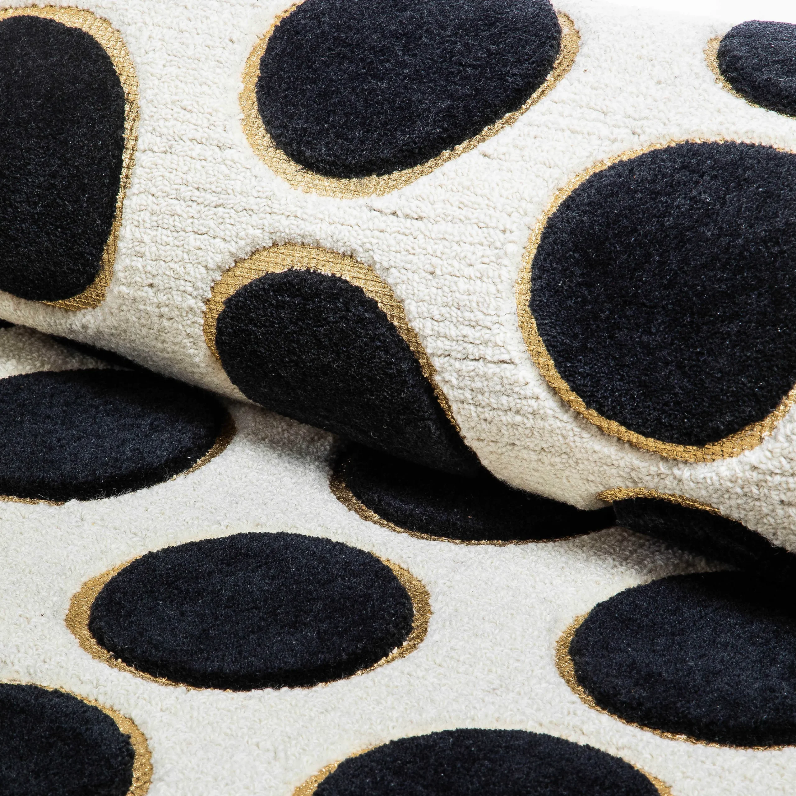 MacKenzie-Childs Dots A Lots Rug - Black - 5' x 8'| Rugs
