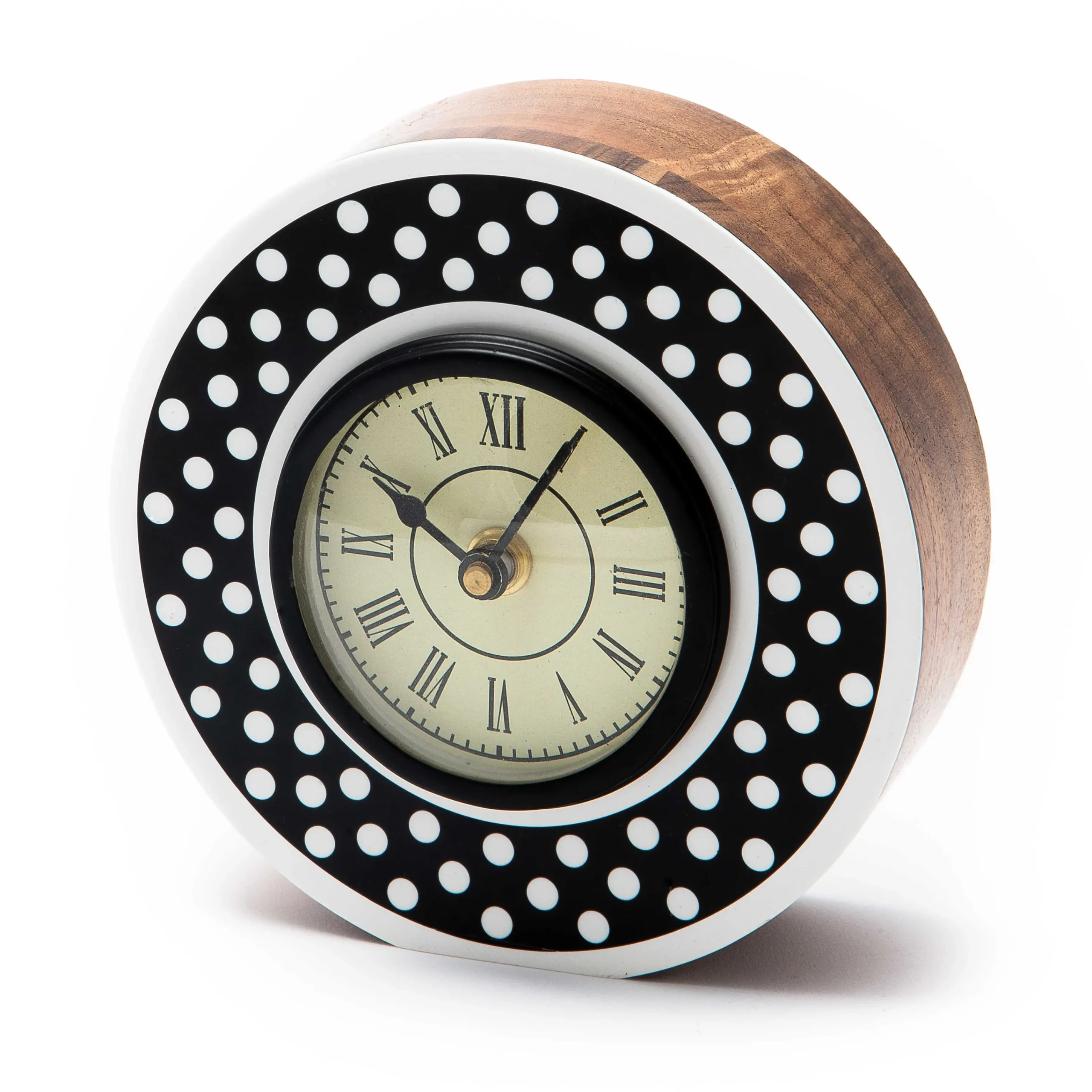 MacKenzie-Childs Dotty Round Desk Clock| Room Accents