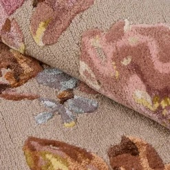 MacKenzie-Childs Dusty Rose Floral 5' x 8' Rug| Rugs