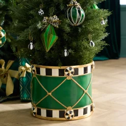 MacKenzie-Childs Emerald Luxe Drum| Holiday|Room Accents
