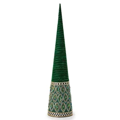 MacKenzie-Childs Emerald Luxe Large Beaded Cone Tree| Room Accents
