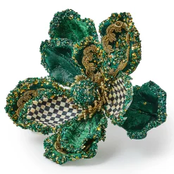 MacKenzie-Childs Emerald Luxe Magnolia Clip| Finishing Touches