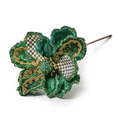 MacKenzie-Childs Emerald Luxe Magnolia Stem| Greenery & Florals