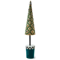 MacKenzie-Childs Emerald Luxe Small Jeweled Tree| Holiday|Room Accents