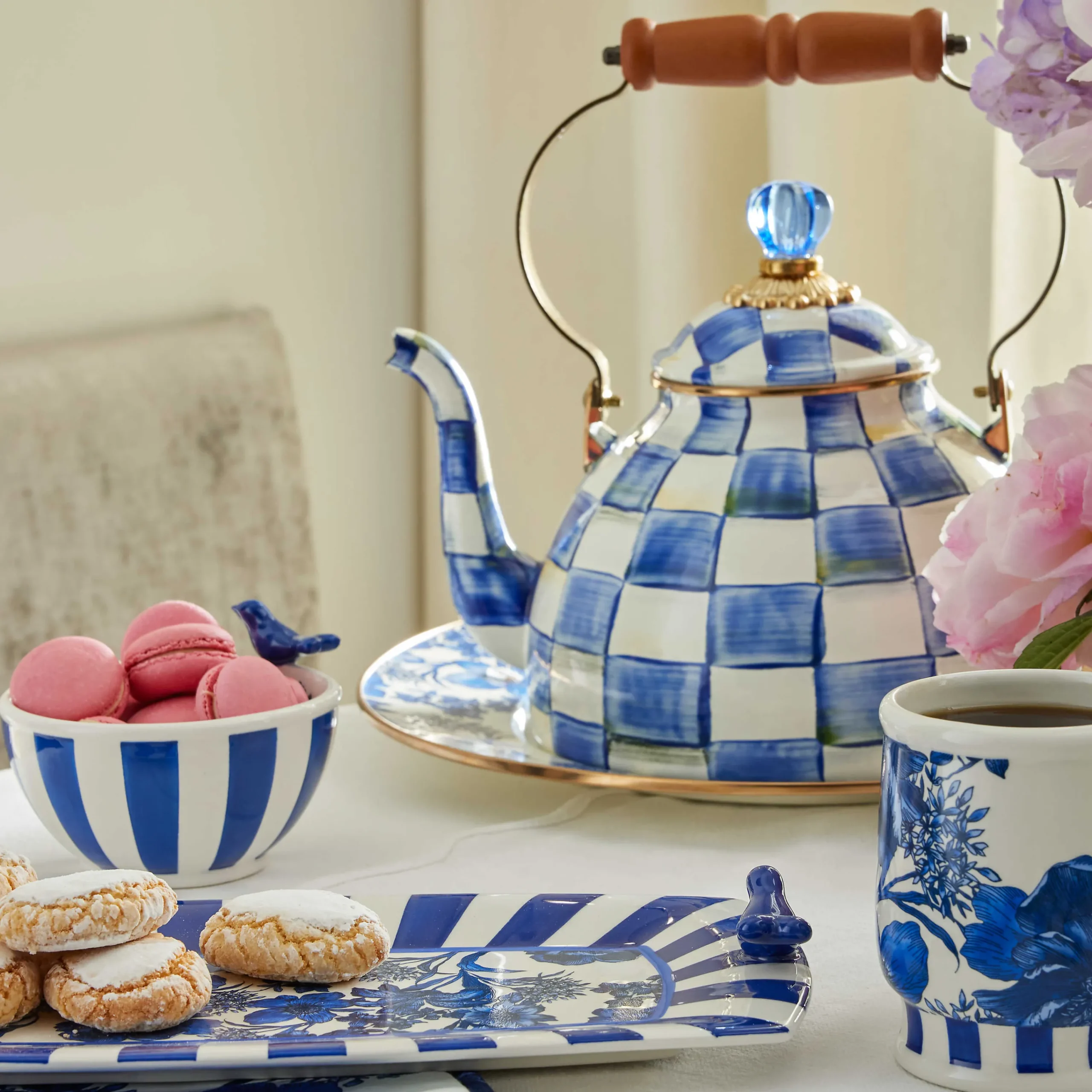 MacKenzie-Childs English Garden Bowl| Spring|Serveware