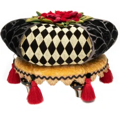 MacKenzie-Childs Evenfall Footstool| Living Room