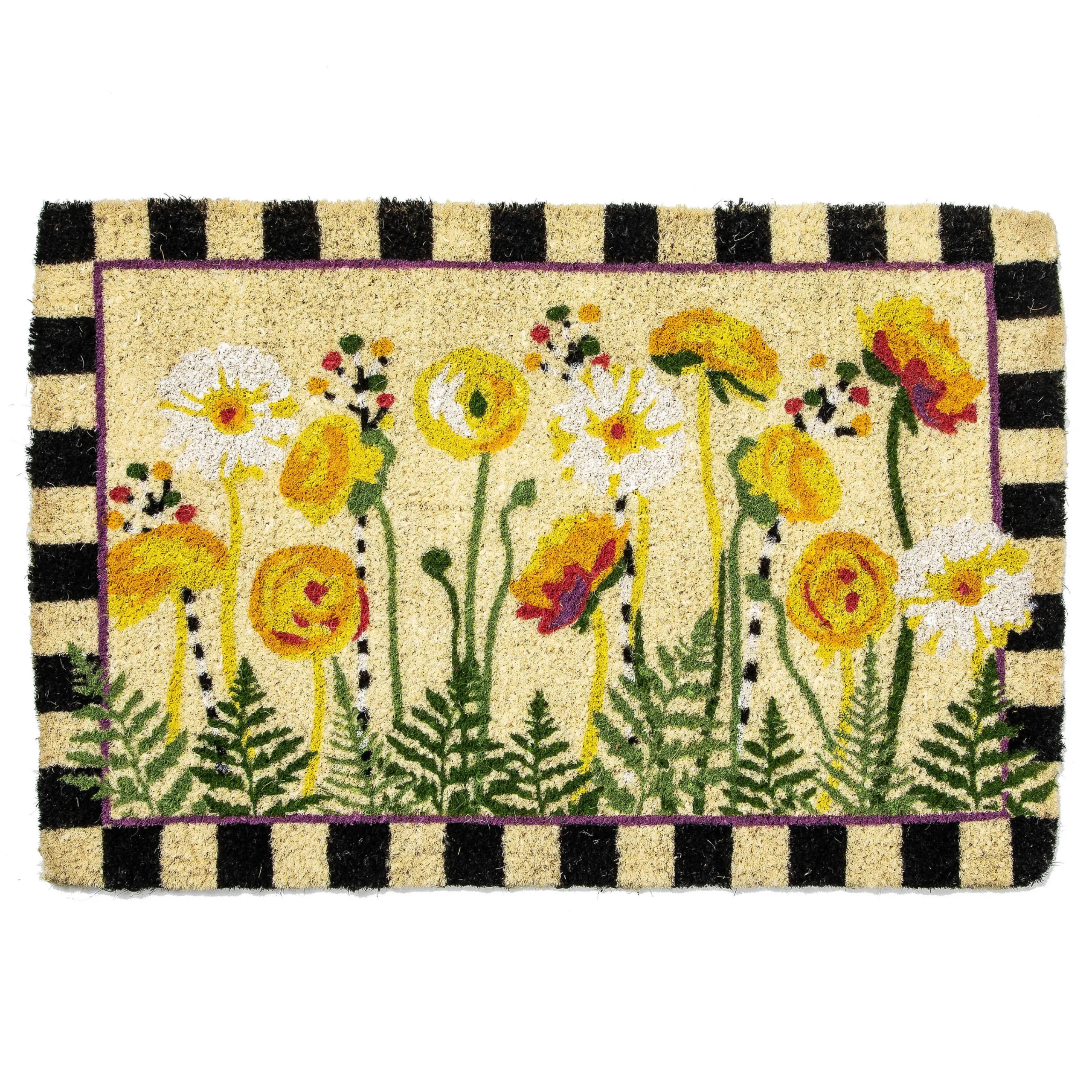 MacKenzie-Childs Everything is Coming Up Daisies Entrance Mat| Spring|Outdoor