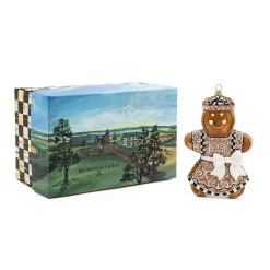 MacKenzie-Childs Farmhouse Gingerbread Girl Glass Ornament| Holiday