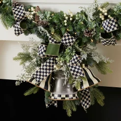MacKenzie-Childs Farmhouse Holiday Bell Swag| Holiday|Greenery & Florals