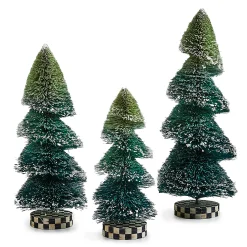 MacKenzie-Childs Farmhouse Holiday Bottle Brush Trees - Set of 3| Room Accents|Table Accessories