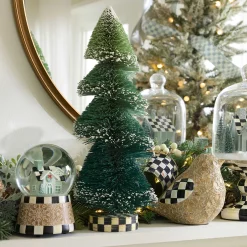 MacKenzie-Childs Farmhouse Holiday Bottle Brush Trees - Set of 3| Room Accents|Table Accessories