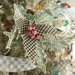 MacKenzie-Childs Farmhouse Holiday Holly Clip| Finishing Touches