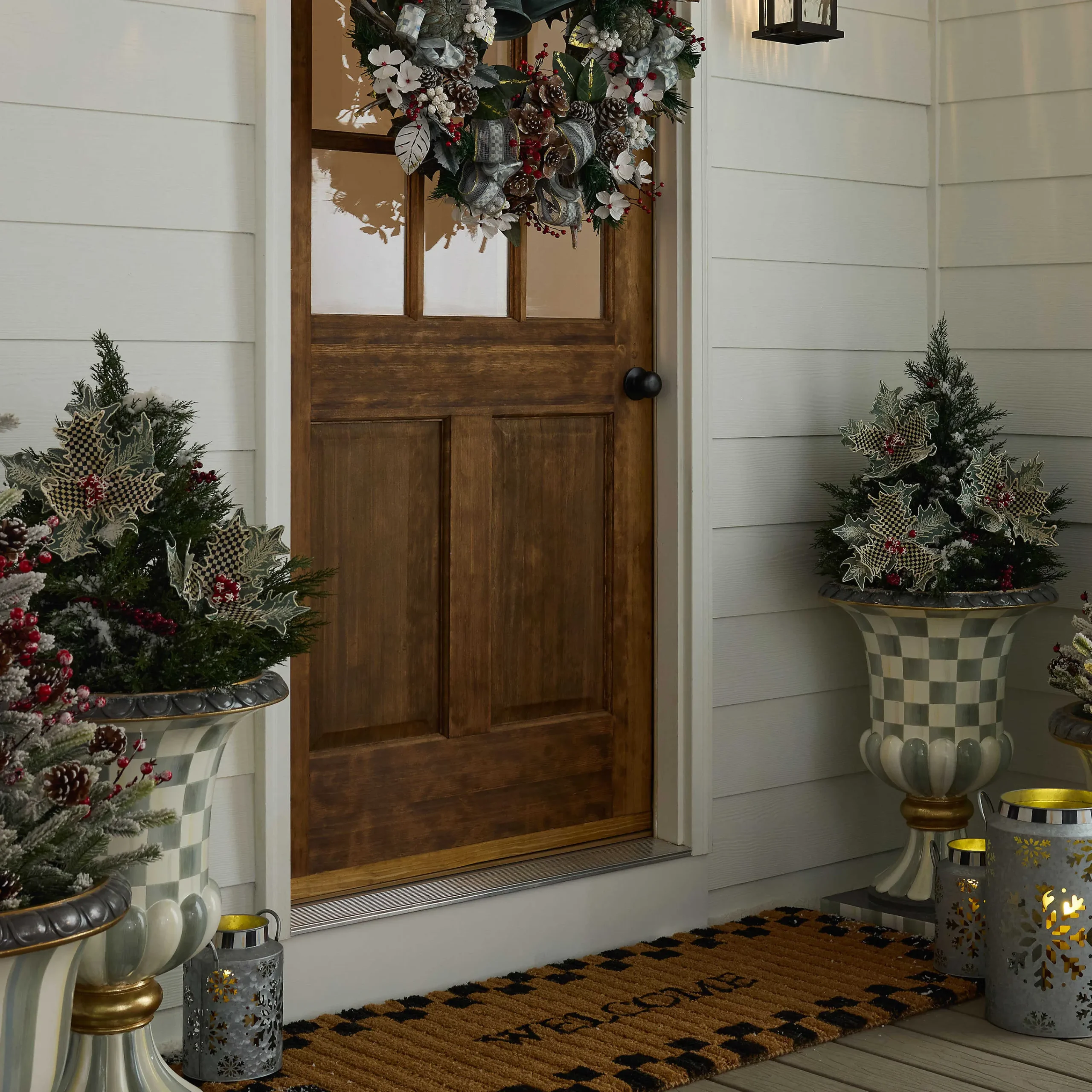 MacKenzie-Childs Farmhouse Holiday Holly Stem| Greenery & Florals
