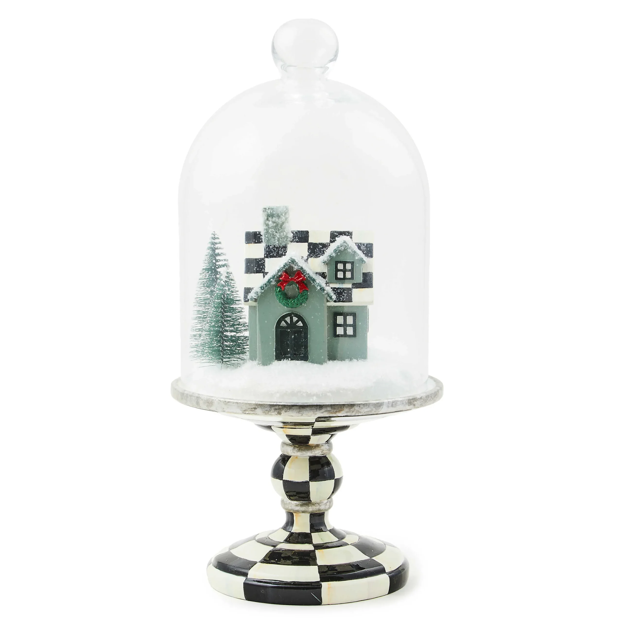 MacKenzie-Childs Farmhouse Holiday House Cloche| Room Accents