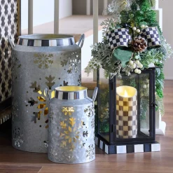 MacKenzie-Childs Farmhouse Holiday Lantern Arrangement| Outdoor|Room Accents